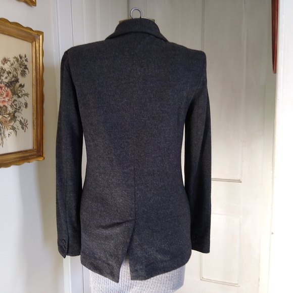 J. CREW Charcoal Gray wool Double Breasted Blazer - Picture 5 of 7